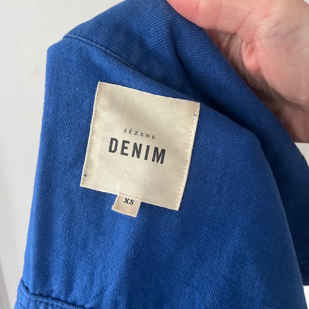 Sezane Willa Chore Jacket in Blue Size XS - Picture 3 of 8
